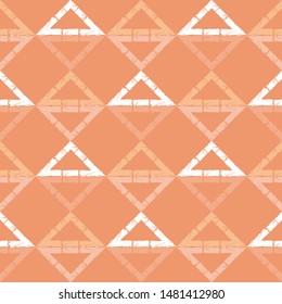 Triangles. Ethnic boho seamless pattern. Lace. Embroidery on fabric. Patchwork texture. Weaving. Traditional ornament. Tribal pattern. Folk motif. Can be used for wallpaper, textile, wrapping, web.