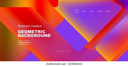 Triángulos con fondo abstracto geométrico de colores fluidos. Concepto técnico o empresarial, patrón para fondo de pantalla, banner, fondo, página de inicio