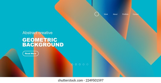 Triángulos con fondo abstracto geométrico de colores fluidos. Concepto técnico o empresarial, patrón para fondo de pantalla, banner, fondo, página de inicio