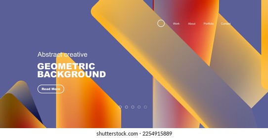 Triangles with fluid colors geometric abstract background. Techno or business concept, pattern for wallpaper, banner, background, landing page