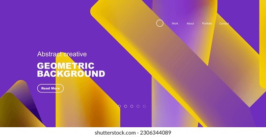 Triangles with fluid colors geometric abstract background. Techno or business concept, pattern for wallpaper, banner, background, landing page