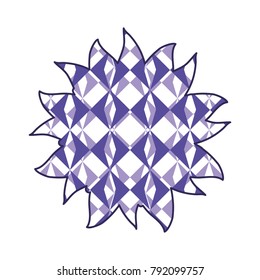 Triangles frame emblem