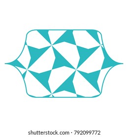 Triangles frame emblem