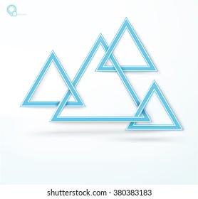 Triangles Frames Composition for Your Content