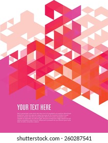 Triangles geometric background. Vector illustration Eps10 file. Global colors&layers.