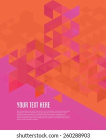 Triangles geometric background. Vector illustration Eps10 file. Global colors&layers.