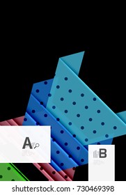 Triángulos y formas geométricas de fondo abstracto. Ilustración vectorial para su diseño