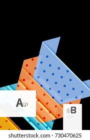 Triangles and geometric shapes abstract background. Vector illustration for your design