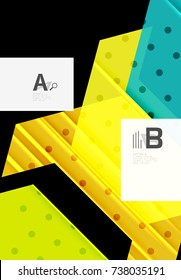 Triangles and geometric shapes abstract background. Vector illustration for your design