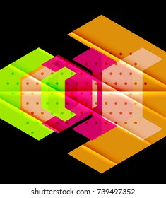 Triangles and geometric shapes abstract background. Vector illustration for your design