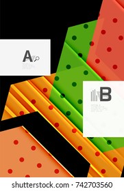 Triangles and geometric shapes abstract background. Vector illustration for your design