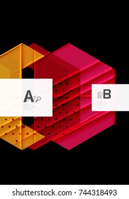 Triangles and geometric shapes abstract background. Vector illustration for your design