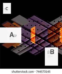 Triangles and geometric shapes abstract background. Vector illustration for your design