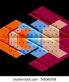 Dreiecke und geometrische Formen abstrakter Hintergrund. Vektorgrafik für Ihr Design