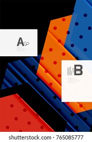 Dreiecke und geometrische Formen abstrakter Hintergrund. Vektorgrafik für Ihr Design