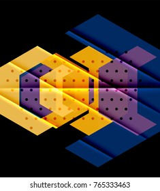 Dreiecke und geometrische Formen abstrakter Hintergrund. Vektorgrafik für Ihr Design