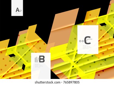 Triangles and geometric shapes abstract background. Vector illustration for your design