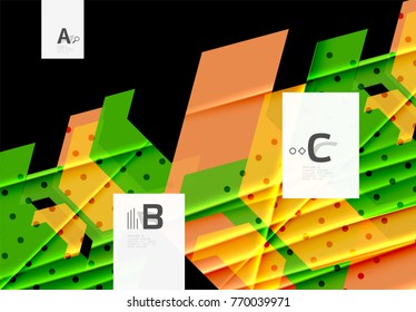 Triangles and geometric shapes abstract background. Vector illustration for your design