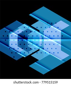 Triangles and geometric shapes abstract background. Vector illustration for your design