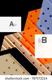 Triangles and geometric shapes abstract background. Vector illustration for your design