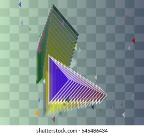triangles and group around graphic party