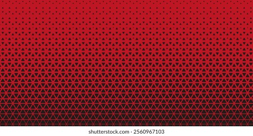 Triangles Halftone Pattern Vector Abstract Geometric Technology Background. Triangular Half Tone Texture. Minimal Style Dynamic Tech Wallpaper