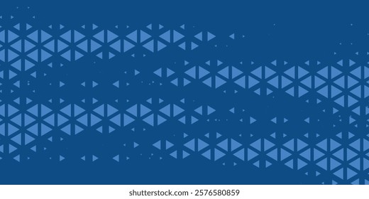 Triangles Halftone Pattern Vector Abstract Geometric Technology Background.