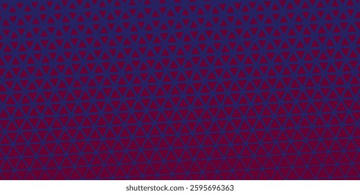 Triangles Halftone Pattern Vector Abstract Geometric Technology Background. Triangular Half Tone Texture. Minimal Style Dynamic Tech Wallpaper