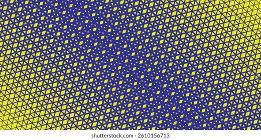 Triangles Halftone Pattern Vector Abstract Geometric Technology Background. Triangular Half Tone Texture. Minimal Style Dynamic Tech modern Wallpaper