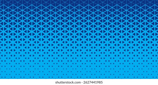 Triangles Halftone Pattern Vector Abstract Geometric Technology Background. Triangular Half Tone Texture. Minimal Style Dynamic Tech Wallpaper