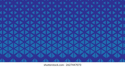 Triangles Halftone Pattern Vector Abstract Geometric Technology Background. Triangular Half Tone Texture