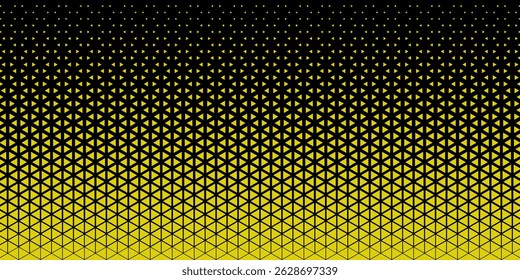 Triangles Halftone Pattern Vector Abstract Geometric Technology Background. Triangular Half Tone Texture. Minimal Style Dynamic Tech Wallpaper