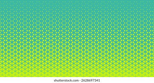 Triangles Halftone Pattern Vector Abstract Geometric Technology Background.