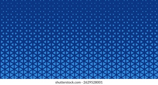 Triangles Halftone Pattern Vector Abstract Geometric Technology Background. Triangular Half Tone Texture. Minimal Style Dynamic Tech Wallpaper