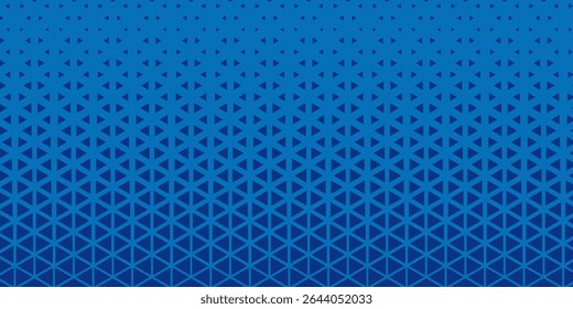Triangles Halftone Pattern Vector Abstract Geometric Technology Background. Triangular Half Tone Texture. Minimal Style Dynamic Tech Wallpaper