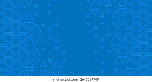 Triangles Halftone Pattern Vector Abstract Geometric Technology Background. Triangular Half Tone Texture. Minimal Style Dynamic Tech Wallpaper