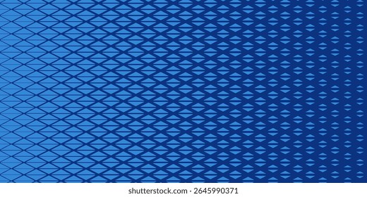 Triangles Halftone Pattern Vector Abstract Geometric Technology Background. Triangular Half Tone Texture. Minimal Style Dynamic Tech Wallpaper