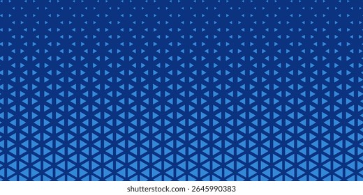 Triangles Halftone Pattern Vector Abstract Geometric Technology Background. Triangular Half Tone Texture. Minimal Style Dynamic Tech Wallpaper