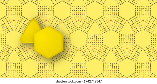 triangles and hexagons.seamless pattern from triangles.