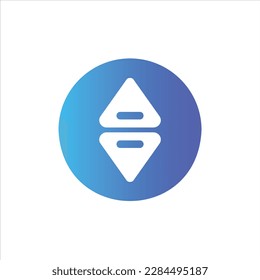triangles icon with isolated vektor and transparent background.