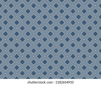 The triangles are interspersed with white lines. on a blue background