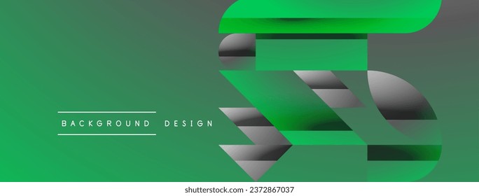 Triangles, lines and round shapes - dynamic geometric abstract background. Visual symphony of shapes and lines design for wallpaper, banner, background, landing page, wall art, invitation, prints