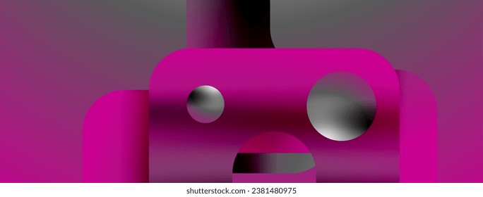 Triangles, lines and round shapes - dynamic geometric abstract background. Visual symphony of shapes and lines design for wallpaper, banner, background, landing page, wall art, invitation, prints