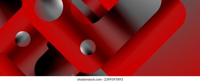 Triangles, lines and round shapes - dynamic geometric abstract background. Visual symphony of shapes and lines design for wallpaper, banner, background, landing page, wall art, invitation, prints