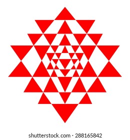 Triangles logo vector, sacred geometry