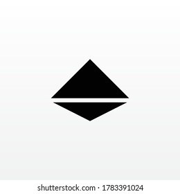 Dreiecke Modernes, abstraktes, geometrisches Firmenlogo