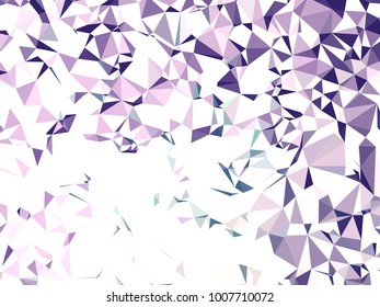 Triangles modern abstract. Geometric color in color in the shapes below to make a pattern.Lines, points, circles and planes. Futuristic design. All elements are separated Abstract linear polygonal