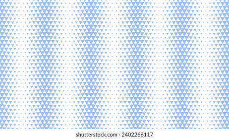 Triangles Modern Halftone Geometry Pattern Vector Vertical Lines Striped White Blue Abstract Background. Faded Checkered Triangle Particles Subtle Texture. Half Tone Art Graphical Pure Light Wallpaper
