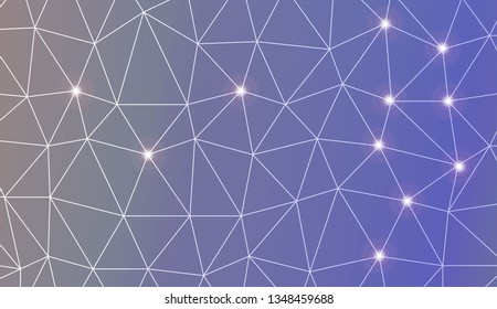 Triangles mosaic cover. For flyer, screen, business presentation. Vector illustration. Blur Sweet Dreamy Gradient Color Background