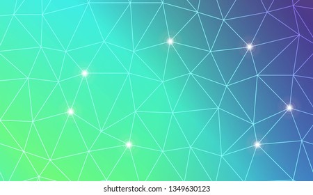 Triangles mosaic cover. For flyer, screen, business presentation. Vector illustration. Blur Sweet Dreamy Gradient Color Background